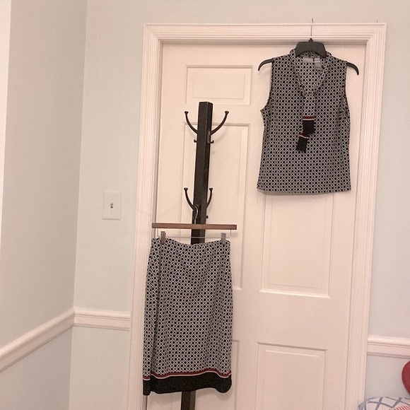 Vintage Kentucky Derby Sleeveless V Neck Top Attached Tie Y2K Size Medium Travel - Picture 3 of 7